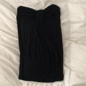 Strapless tube top